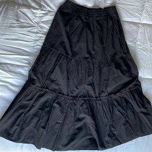 Elleborn Long Black Skirt (New)